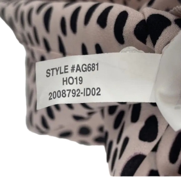 J. Crew Top Womens Extra Extra Small XXS Pink Long Sleeve Leopard Piping Keyhole - Picture 9 of 13